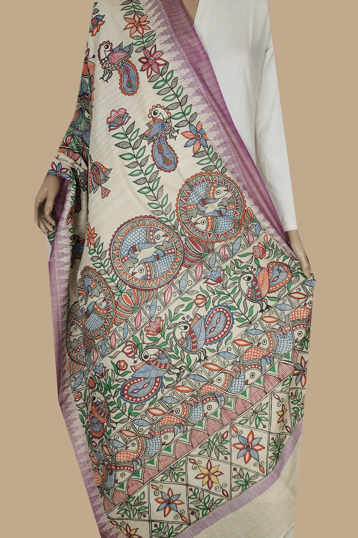 Madubani Dupatta - Matkatus