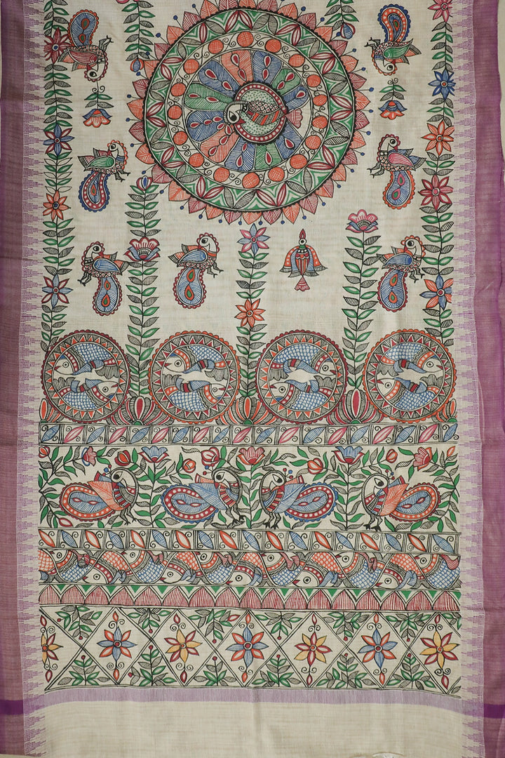 Hand Painted Dupatta - Matkatus