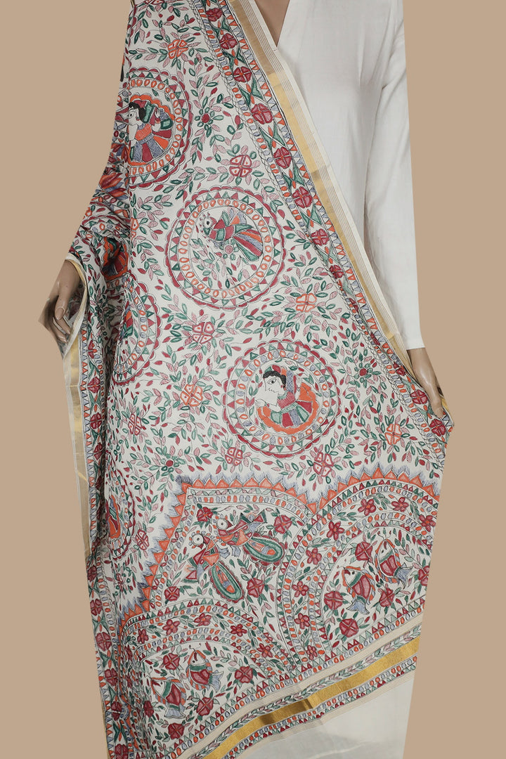 Madubani Dupatta - Matkatus