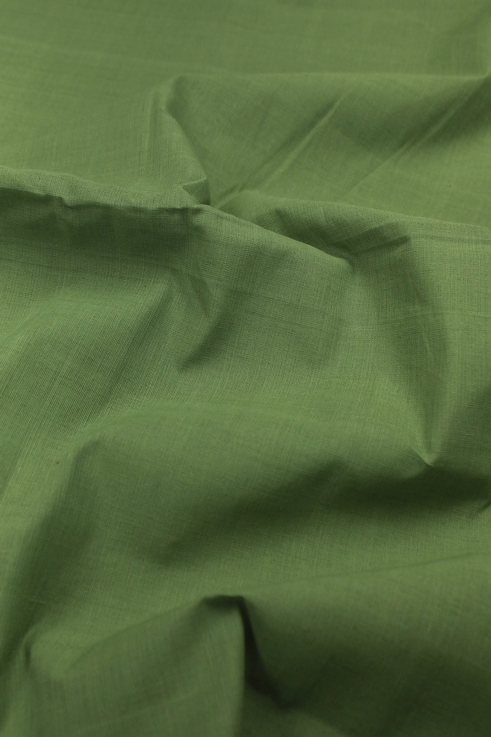 Leaf Green Mangalagiri Cotton Fabric - 1m