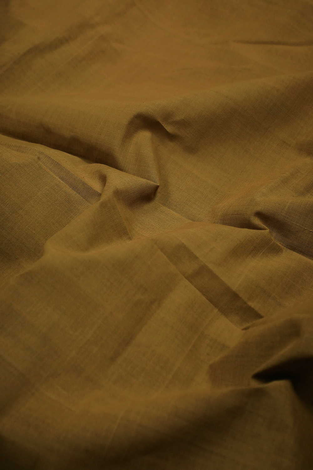 Deep Fenugreek Yellow Mangalagiri Cotton Fabric