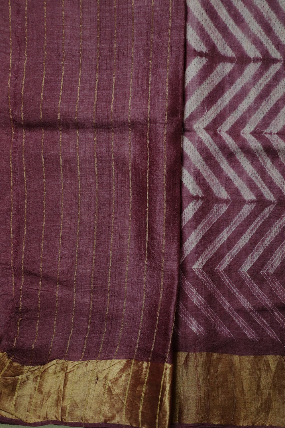 Buy Elegant Patterns on Pink Tussar Silk Shibori Saree – Matkatus