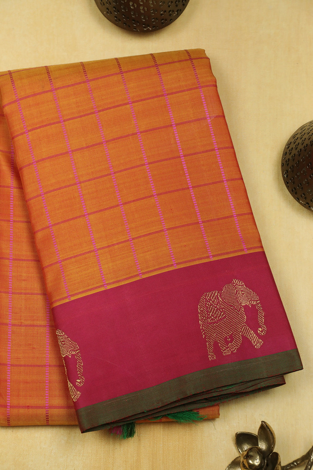 Kanchi Silk Saree-Matkatus 