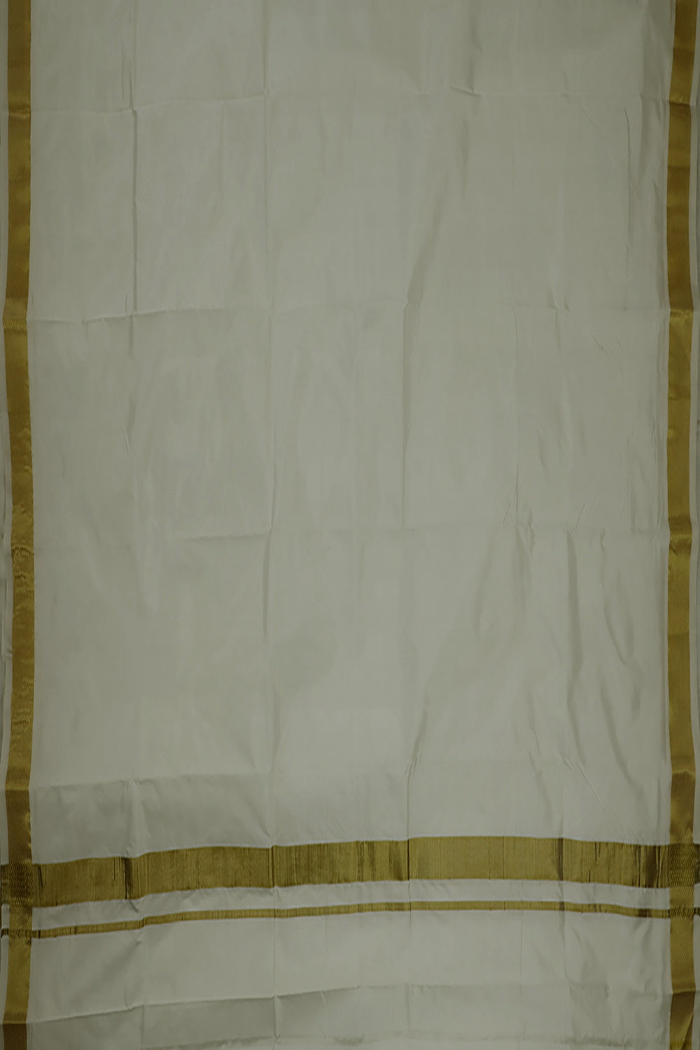 Off White Pure Silk Handwoven Dhoti